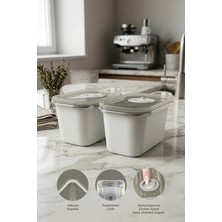 Kitchen Life 2'li Stainless Paslanmaz Çelik Vakumlu Saklama Kabı,fırın ve Kek Kabı Kahvaltılık 500 ml