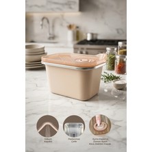 Kitchen Life Stainless Paslanmaz Çelik Vakumlu Saklama Kabı,fırın ve Kek Kabı Kahvaltılık 500 ml