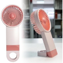 Mini El Fanı Standlı Çantaya Kemere Asılabilir, 3 Modlu Güçlü Serinletici Vantilatör Pervane