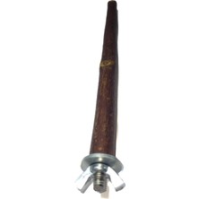 Dal Kuş Tüneği, Ahşap Kuş Dalı, Metal Bağlantı Aparatlı Tünek (26 Cm.)