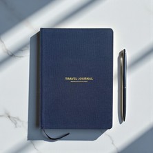 Tanıtım Travel Journal – Sert Kapaklı Seyahat Günlüğü, A5 Boyutunda, Planlama & Anı Alanı