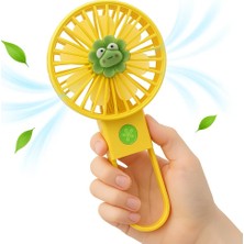 Mini USB Fan LED Işıklı Masa Üstü 3 Kademeli Dahili Işık Şarj Edilebilir Mini Vantilatör So