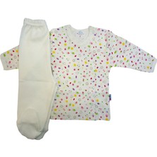 Sema Baby Bebek Pijama Takımı 0-3 Ay - Krem