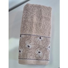 Şıkel Purry Cotton %100 Pamuk El Yüz Havlusu Vizon 50*90 Damar