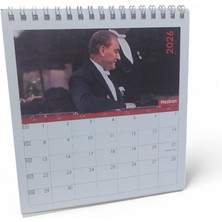 2026 Kare Masa Takvimi, Atatürk, Çok Renkli