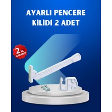 Alkasaz Pencere Güvenlik Kilidi Açılma Sınırlayıcı Aparat 2 Adet