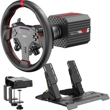 Vd6 Bundle: Racing Wheel And Pedals, 6 Nm Direct Drive Force Feedback | Servo Motor, W As Direksiyon