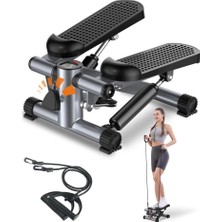 Lastikli Mini Stepper Egzersiz Aleti -Kaymaz Pedallı Kardiyo Cihazı