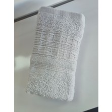 Şıkel Purry Cotton %100 Pamuk El Yüz Havlusu Açık Gri 50*90 Lorel
