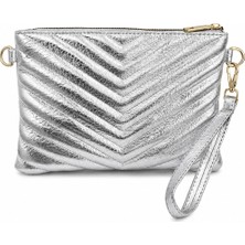 Sanmorris Kadın Suni Deri Ayarlanabilir Çapraz ve El Askılı Portföy, Clutch Çanta S-1407