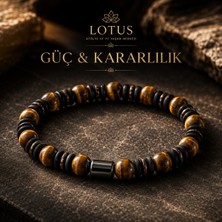🔥 Güç & Kararlılık Premium Bileklik – Kaplangözü, Onyx & Kokonat Doğal Taş Bileklik | Lotus Atölye ve İyi Yaşam Merkezi