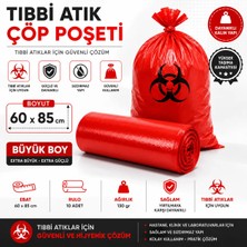 Akalın Professional Cleaning Products Büyük Boy Tıbbi Atık Çöp Poşeti 60 x 85 cm 10 Adet