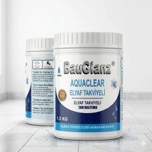 Relux BauGlanz Su Kesici Elyaflı Yalıtım Boyası 1.5Kg Dış Mekan Kullanımı için Beyaz Su Kaçağı Önleyici