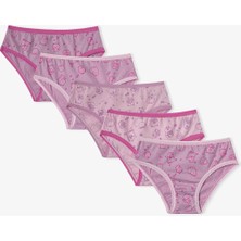 Penti Kız Çocuk Pembe Cute Party Pamuklu 5'li Slip Külot