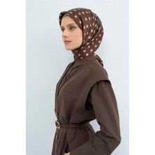 Armine Sura Ipek Eşarp Kahverengi, Puantiyeli