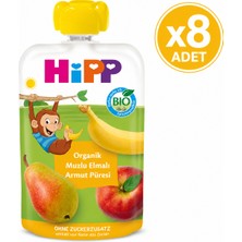 Hipp Organik Muzlu Elmalı Armut Püresi 100 G 8'li Paket