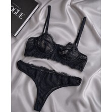 Veloura Colette Siyah Bralet Takım