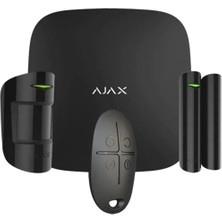 Ajax Starter Hub Kit Kablosuz Alarm Seti Keypad Yok Siyah