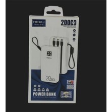 Hepu HP-246 20.000MAH Type-C,lightining,usb Powerbank LED Gösterge