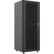 Ager 36U 800X800MM Dikili Tip Siyah Kabinet Vega AG-VB36U8080S1 Cam Kapak