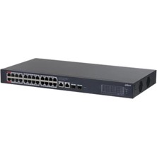 Dahua CS4228-24GT-375 24 Port Gıgabıt + 2X1GB Sfp Uplınk Cloud Yönetilebilir 400W Poe Rackmount Swıtch