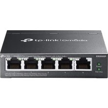 Omada Tp-Lınk ES205GP 5 Port Yönetilebilir 65W Poe Swıtch