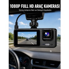 Alkasaz 3 Kanallı Araç Kamerası – Full Hd 1080P Kayıt 2” Ekran Park Gözetimi Deste? - ALKHBY6728-4
