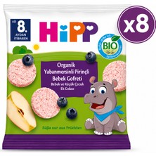 Hipp Organik Yabanmersinli Pirinçli Bebek Gofreti 30 G 8'li Paket
