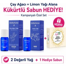 Shiffa Home Çay Ağacı+Limon Yağı Alana Kükürtlü Sabun Hediye | Sivilce Karşıtı Cilt Bakım Seti