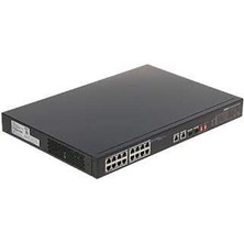 Dahua PFS3218-16ET -135 16 Port Gıgabıt +1XRJ45-1XGB  Sfp Combo 135W Poe Rackmount  Swıtch