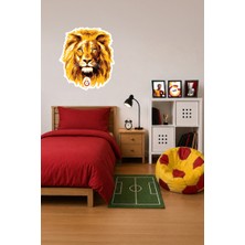 Galatasaray Duvar Sticker Aslan 60 cm - Lisanslı Orijinal
