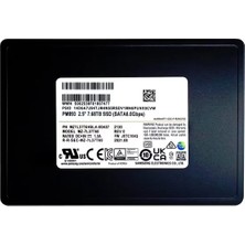 Samsung 7.68TB 2.5" PM893 MZ7L37T6HBLA-00A07 Sata-3 Enterprise SSD Disk Kutusuz