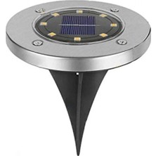 Empressco Dnz 3W Solar Güneş Enerjili Bahçe Aydınlatması, IP65, Paslanmaz Inox, Beyaz Işık