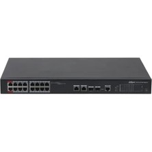 Dahua 16PORT 240W Full Poe PFS4218-16ET-240-V2 Gıgabıt 2x Sfp Yönetilebilir Switch