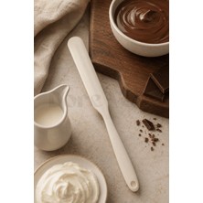 Dore Voir Silikon Spatula/krema ve Çikolata Sıyırma Spatulası/ Krem Renkli- 24 cm