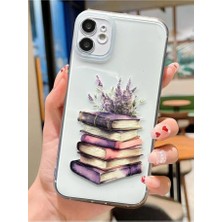 3gen Case iPhone 11 Uyumlu Kitap Çiçek Desenli Şeffaf Silikon Kılıf