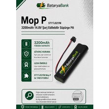 BataryaBank Mi Robot Vacuum Mop P (STYTJ02YM) Uyumlu Robot Süpürge Bataryası 14.4V 3200MAH Li-Ion Yedek Pil