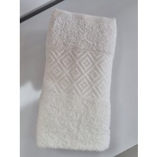 Şıkel Purry Cotton %100 Pamuk El Yüz Havlusu Beyaz1 50*90 Alvin