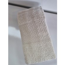 Şıkel Purry Cotton %100 Pamuk El Yüz Havlusu Krem 50*90 Alvin