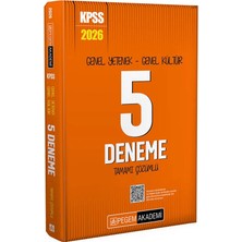 Pegem Akademi Yayıncılık 2026 KPSS Genel Yetenek Genel Kültür Tamamı Çözümlü 5 Deneme