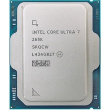 Intel Ultra 7 265K 36MB 20çekirdekli O/b VGA 1851P 125W Kutusuz+Fansız