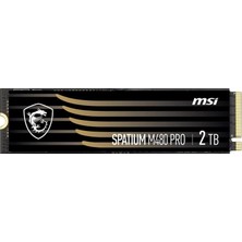 MSI Msı 2tb Spatıum M480 Pro 7400 7000MB/S M2 Nvme Gen4 Disk Soğutuculu