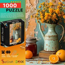 Soi Craft 1000 Parça Puzzle  Mint Yeşili Vintage Vazo #6539