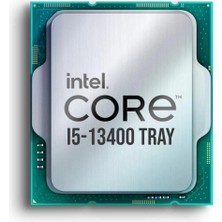 Intel Core I5 13400 Tray 3.30GHZ (Turbo 4.40GHZ) 20MB Cache LGA1700 13.nesil Kutusuz Işlemci