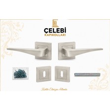 Çelebi Kapıkolları Meyra Kol Kare Rozetli Düz Saten Oda