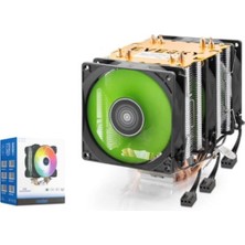 Nodar ND2605 Cpu Kule Tipi Işlemci Soğutucu Üç Fanlı 90 mm Siyah
