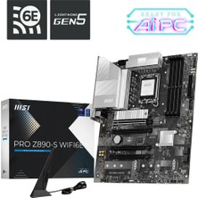Biosis Msı Pro Z890-S WIFI6E Ddr5 Hdmı-Dp Typec Pcıe 5.0 1851P Atx