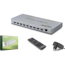 Hadron HDX1438 HDMI Multi Viewer Network Kontrollü Kumandalı 4K 30 Hz 8 Giriş 1 Çıkış Gri