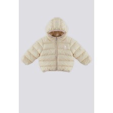 U.S. Polo Assn. Krem İçi Tüylü Şişme Bebek Mont