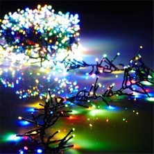 Ett 10M 100 LED Pilli 2 Kademeli Rgb Işık Siyah Kablo